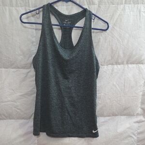 Nike Women's Gray Dri-FIT Tank Top